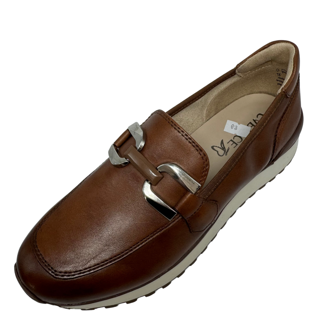 Caprice Cognac Loafer Shoes