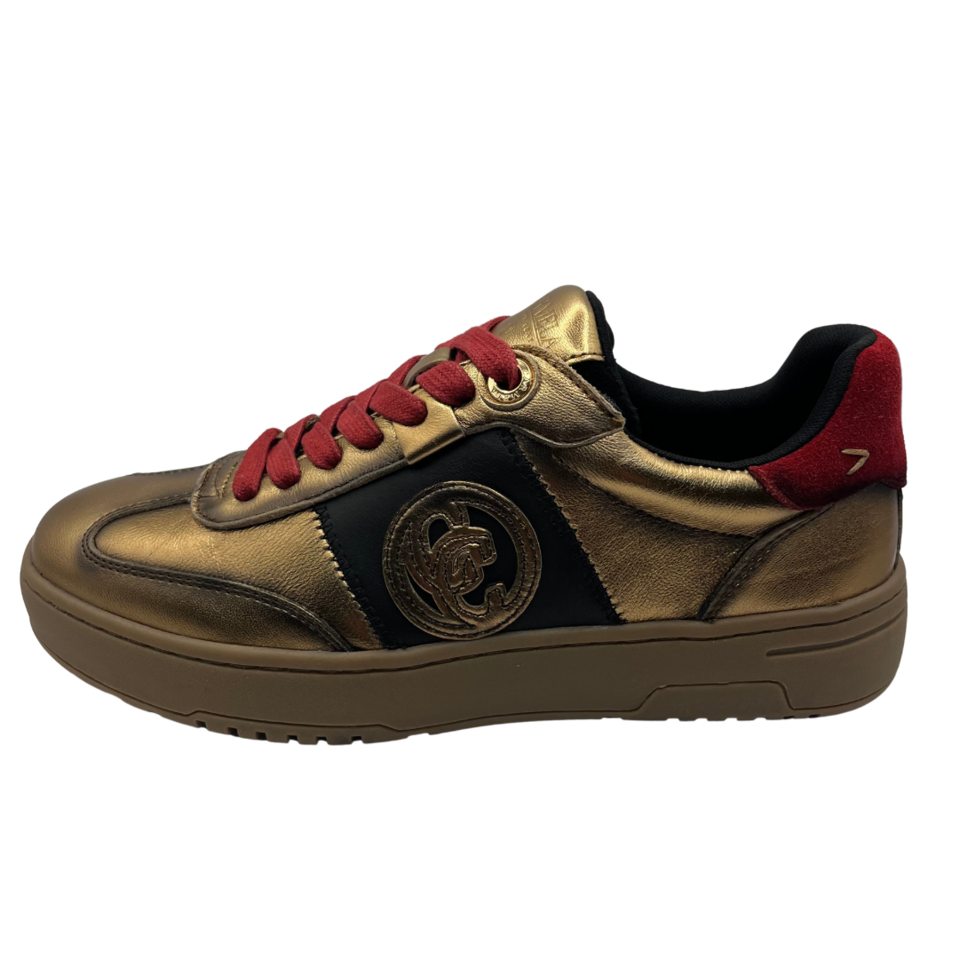 Carmela Gold and Black Trainer