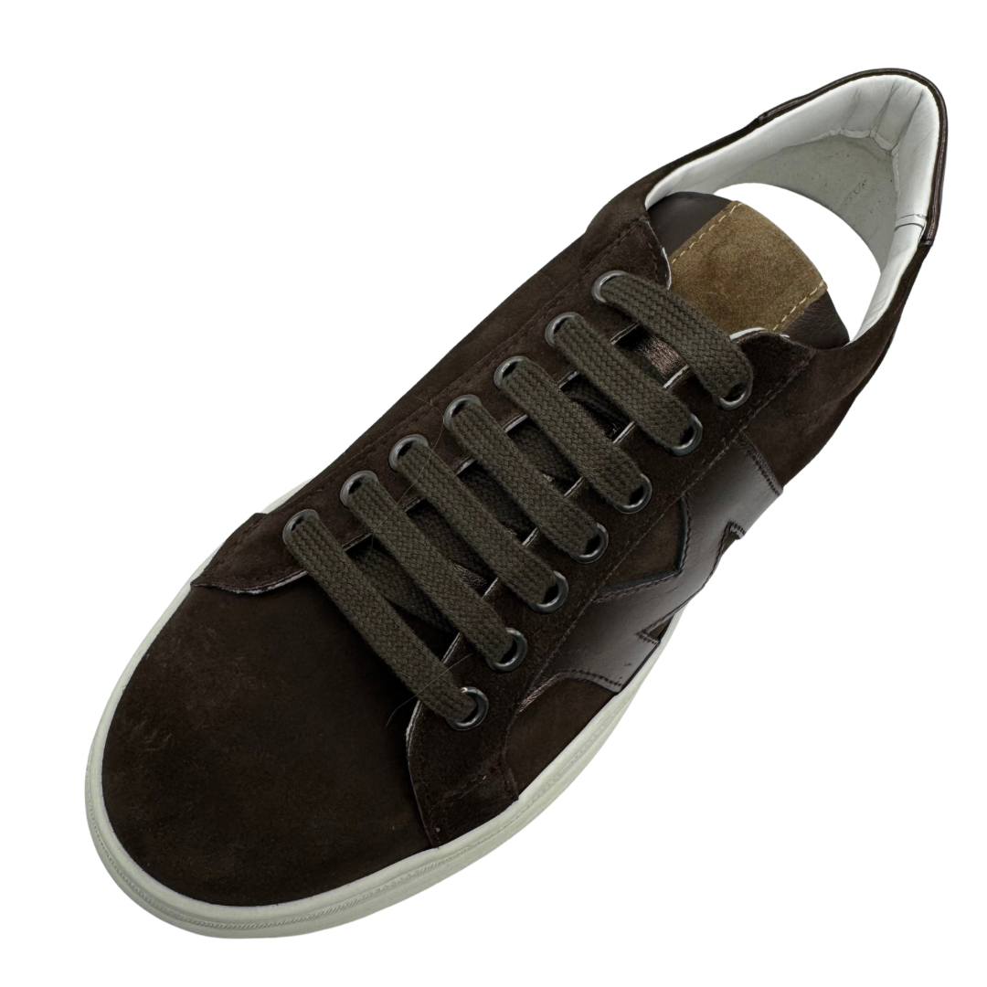 Marco Moreo Brown Suede Platform Trainers