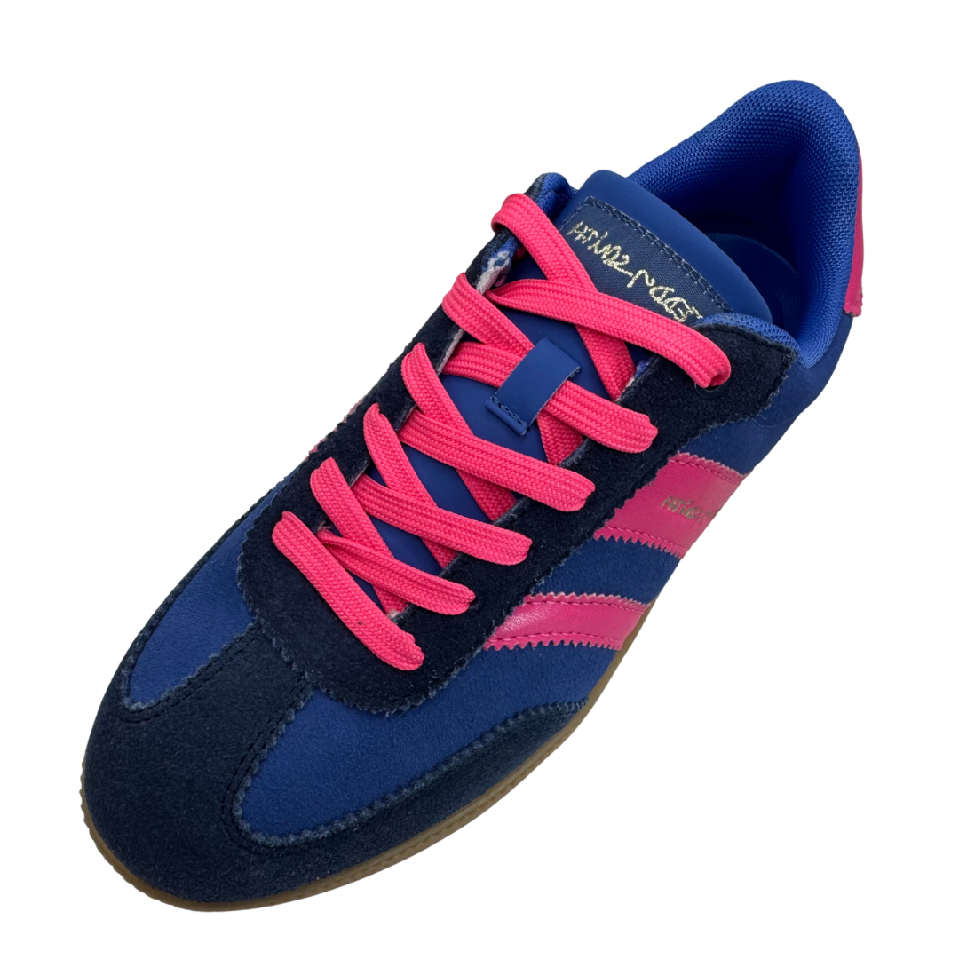 Teddy Smith Navy &amp; Hot Pink Trainers