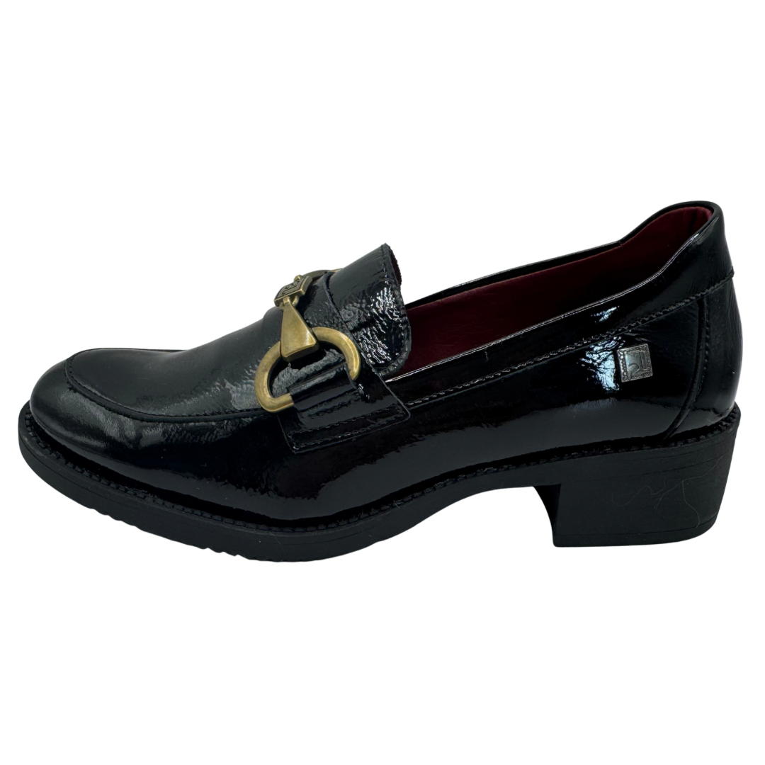 Jose Saenz Black Patent Loafer
