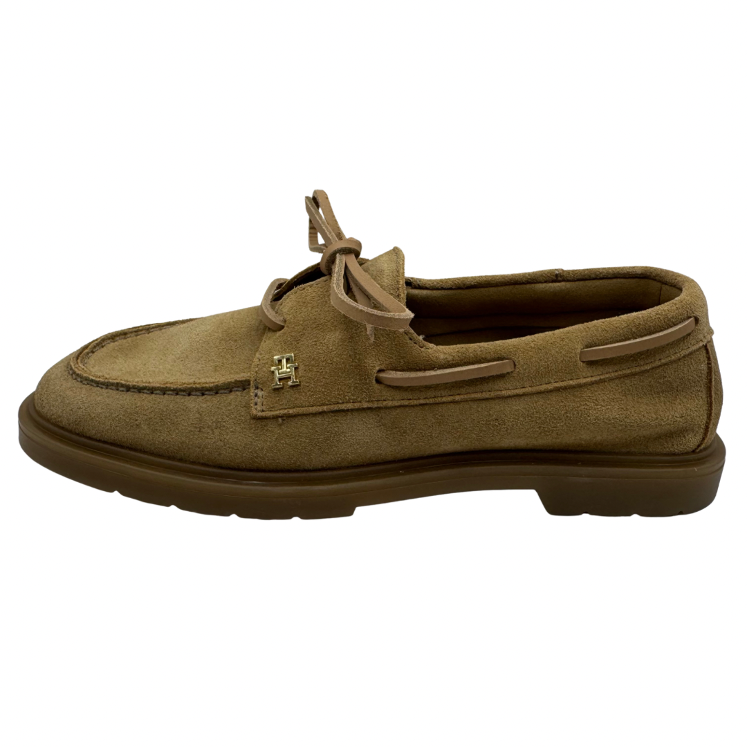 Light Suede Boat Shoe