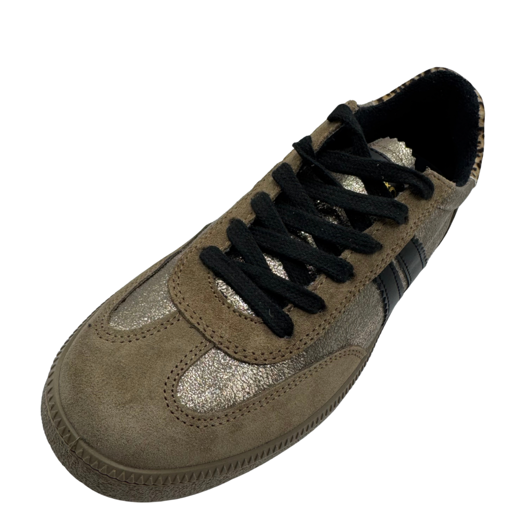 Igi &amp; Co Brown, Black &amp; Leopard Print Trainers
