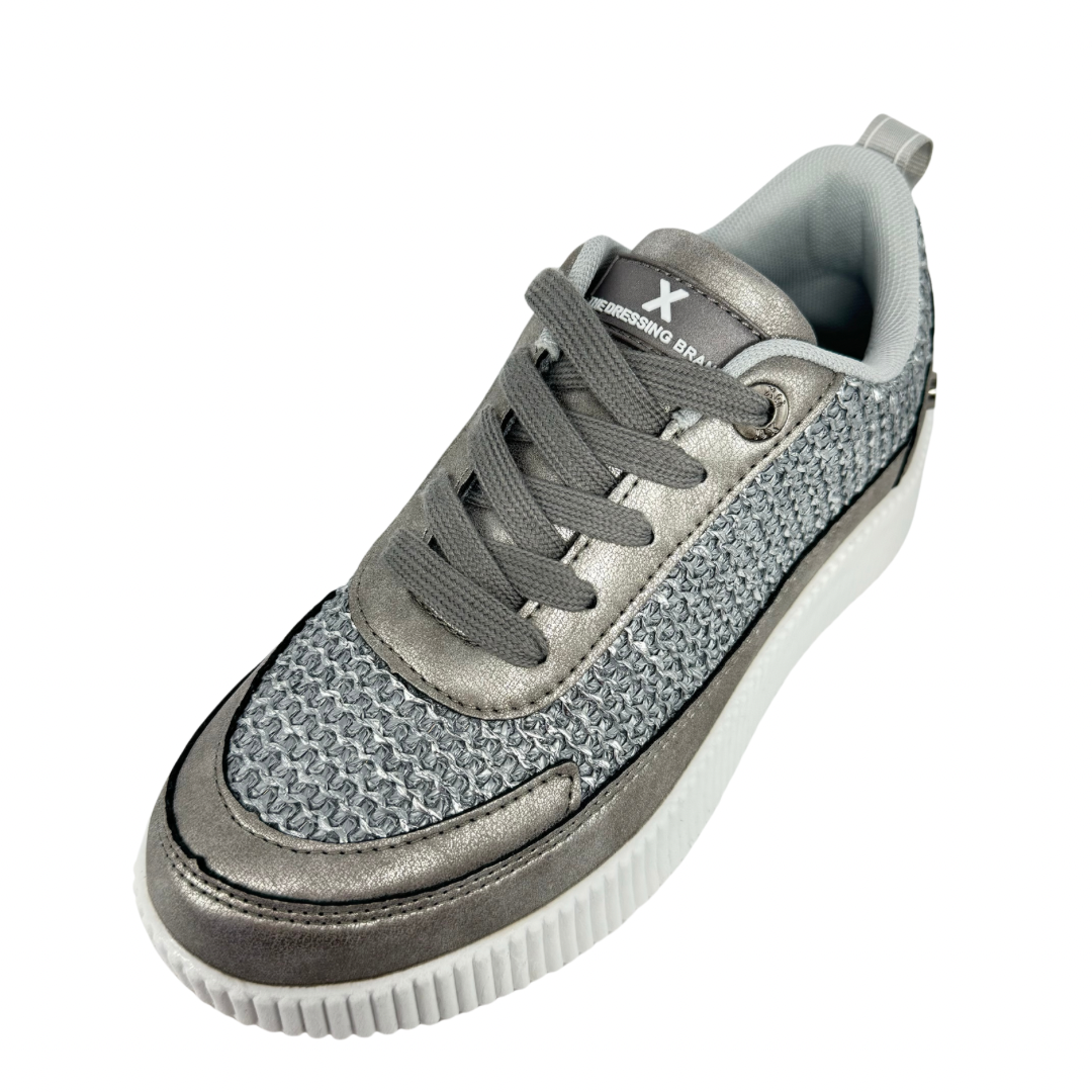 Xti Grey and Pewter Trainers
