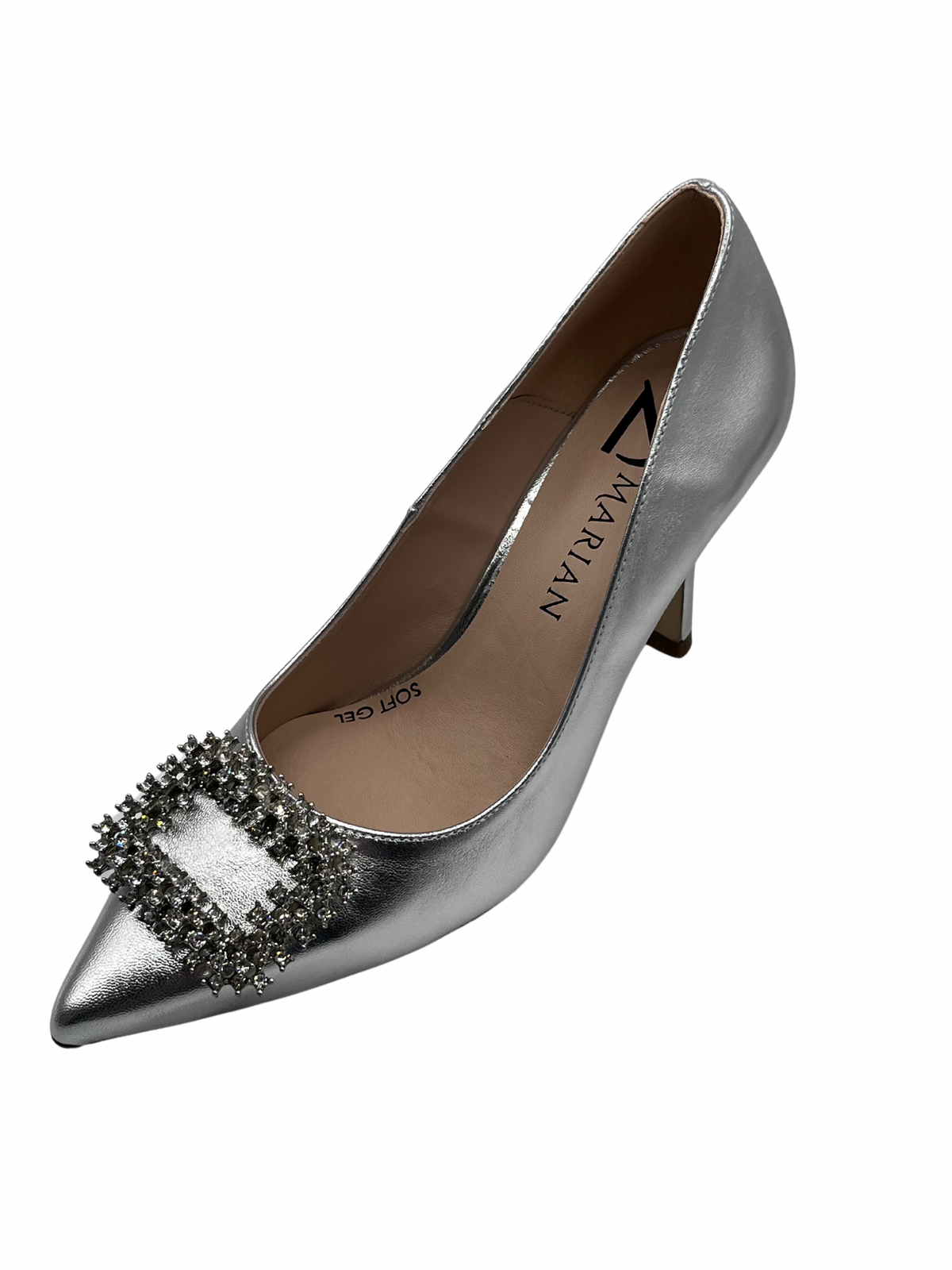 Marian Silver Heel