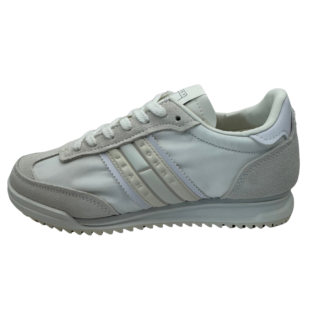 Tommy Jeans White &amp; Beige Trainers