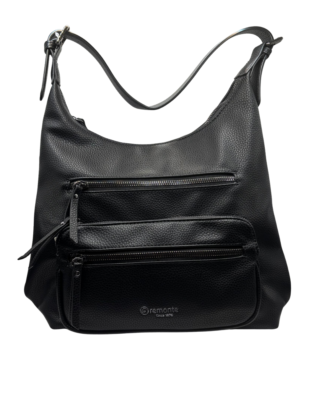 Remonte Black Shoulder Bag with Extendable Strap
