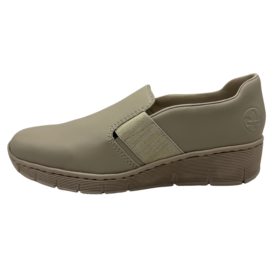 Rieker Beige Slip On Shoe