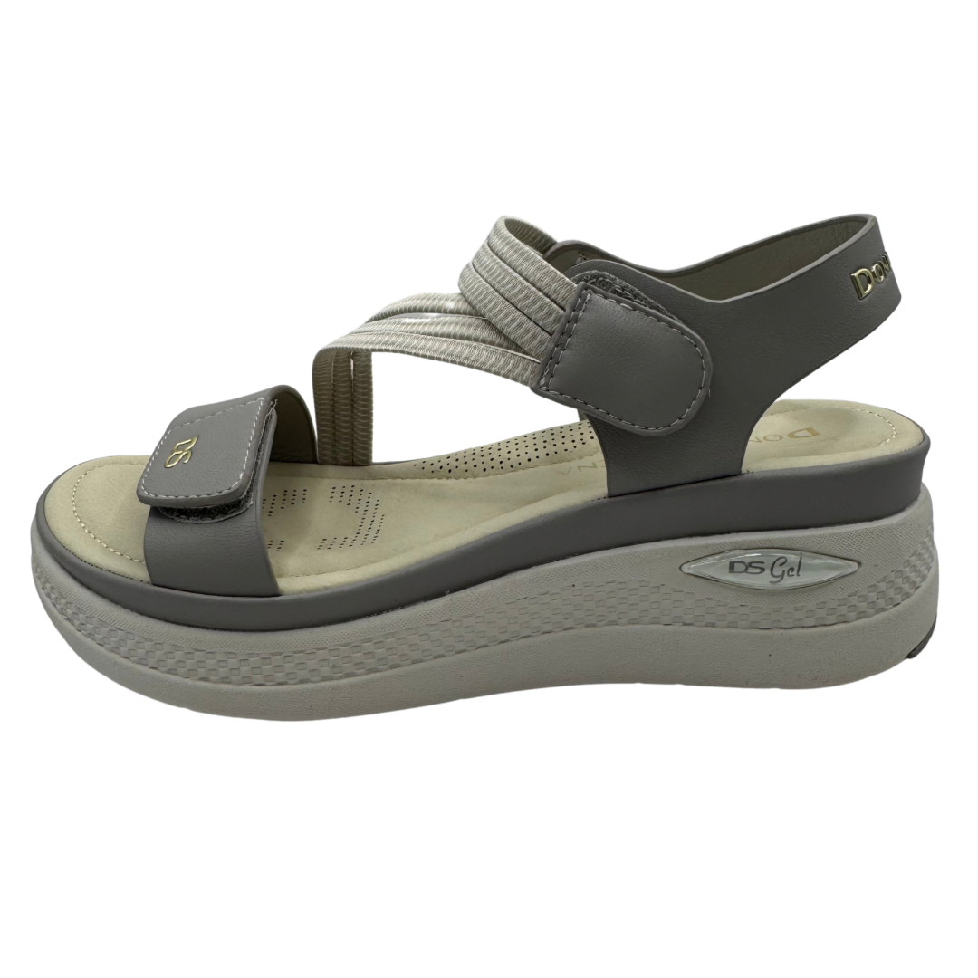 Donna Serena Gel Grey Sandals