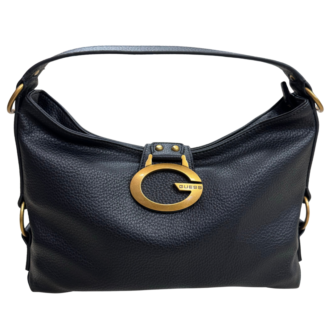 Guess Black Shoulder Bag with G Detail