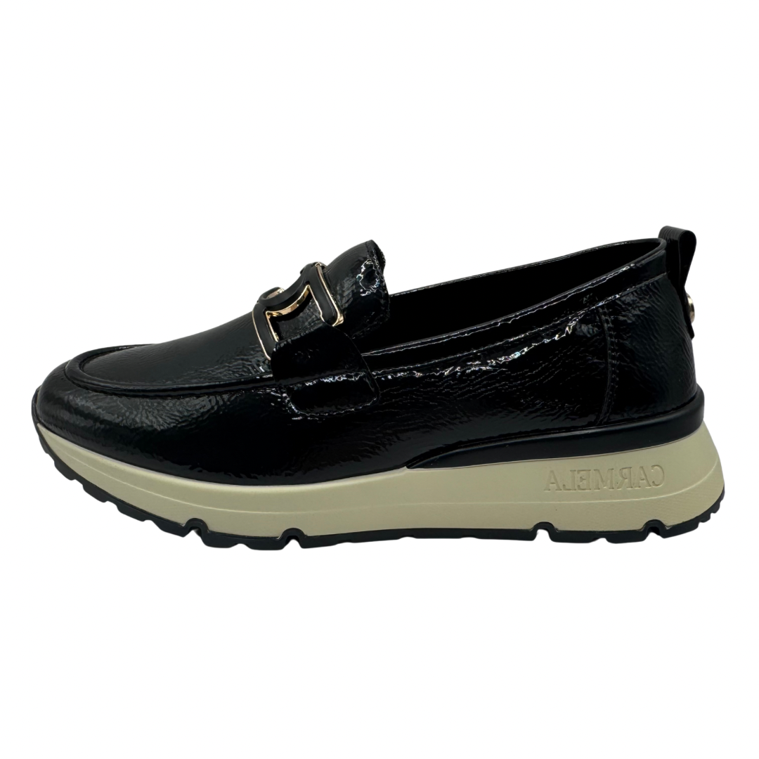 Carmela Black Patent Loafers