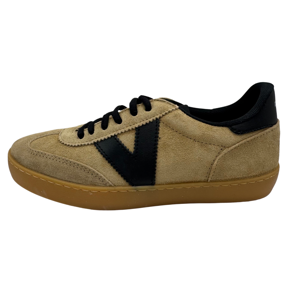 Victoria Beige &amp; Black Trainers