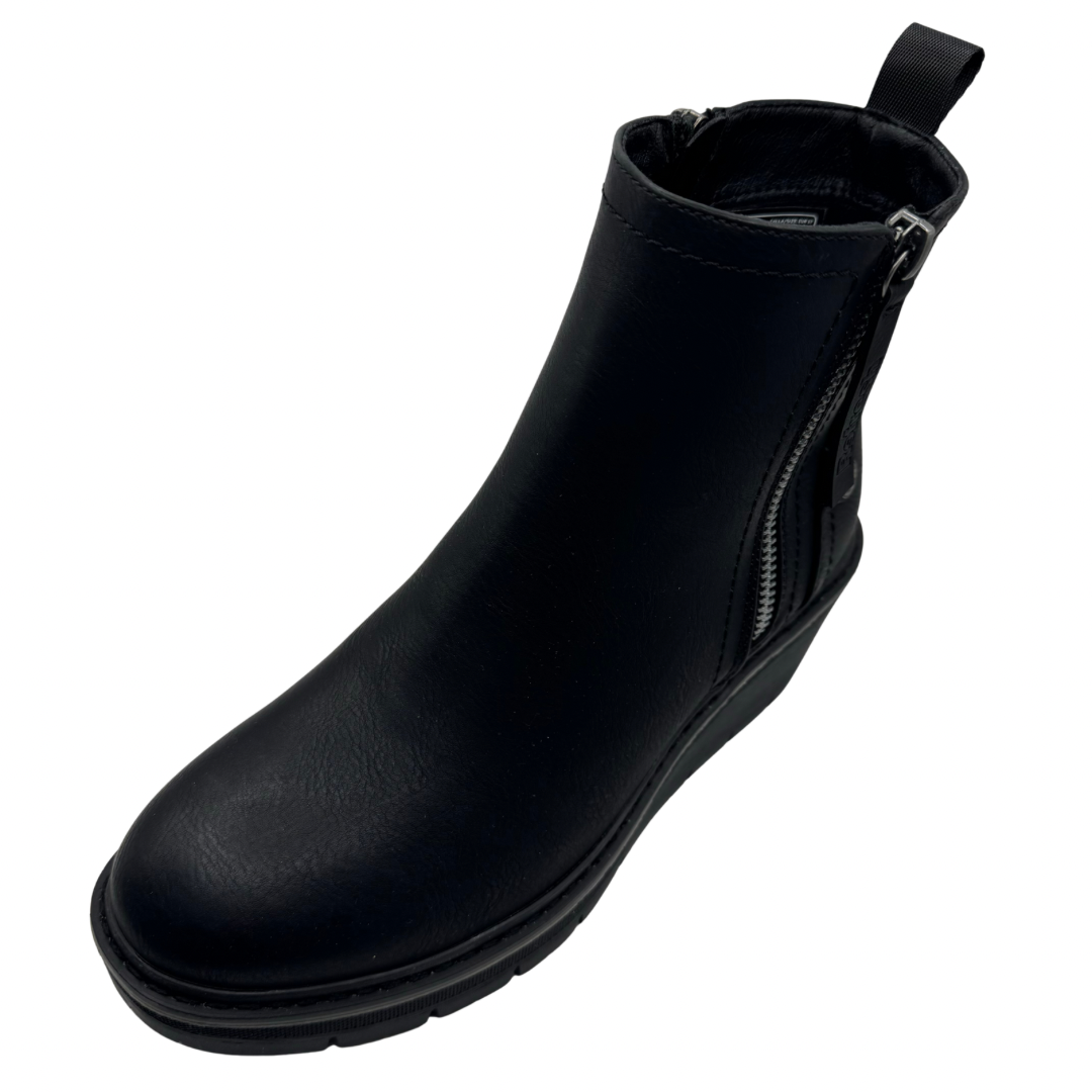 Refresh Black Wedge Boots