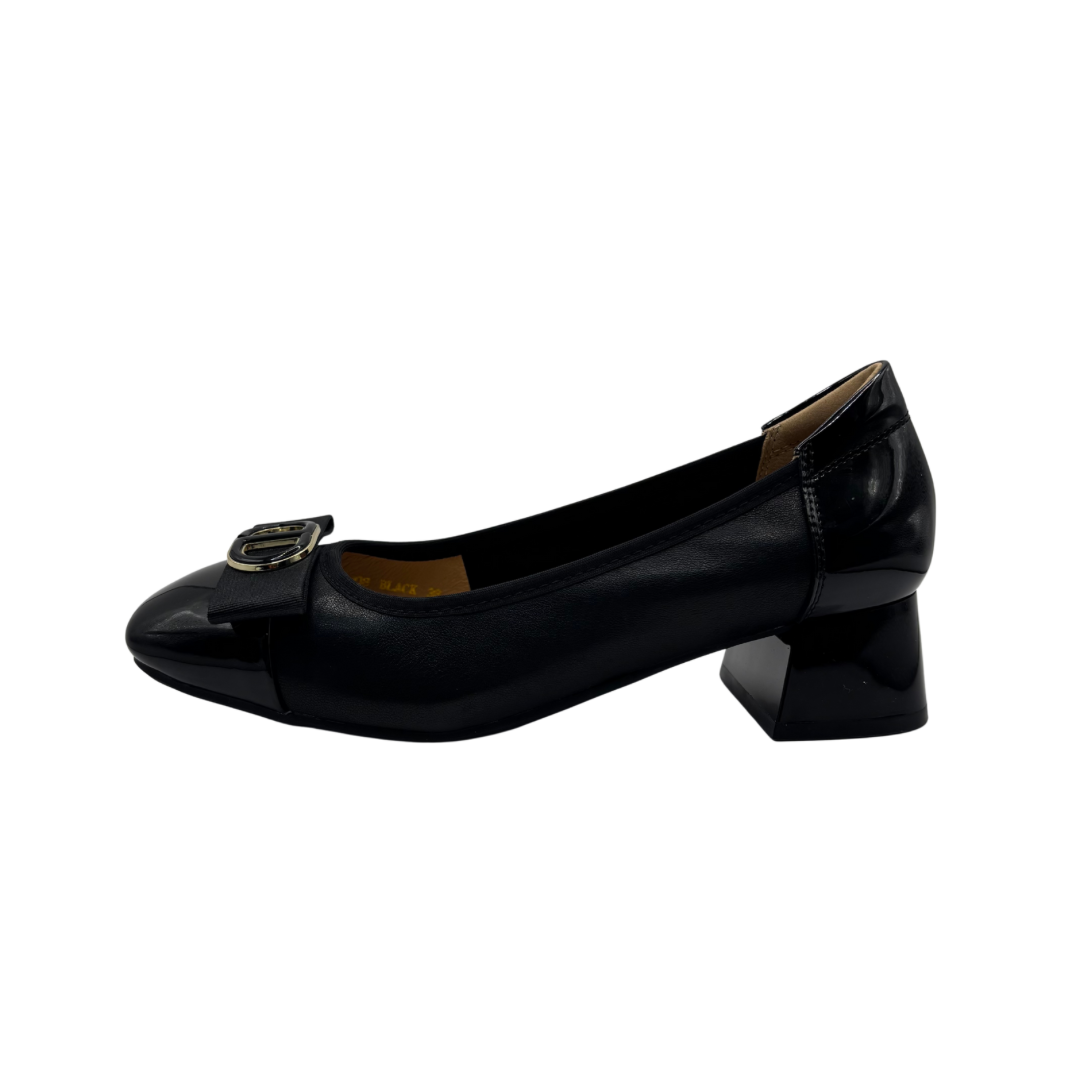Loretta Vitale Black Heeled Shoe