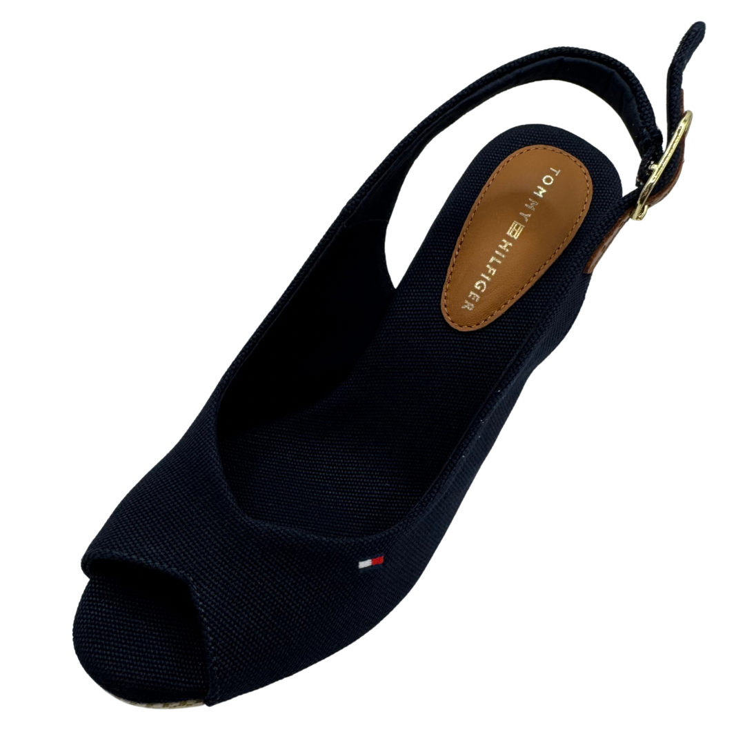 Tommy Hilfiger Navy High Wedge Sandals