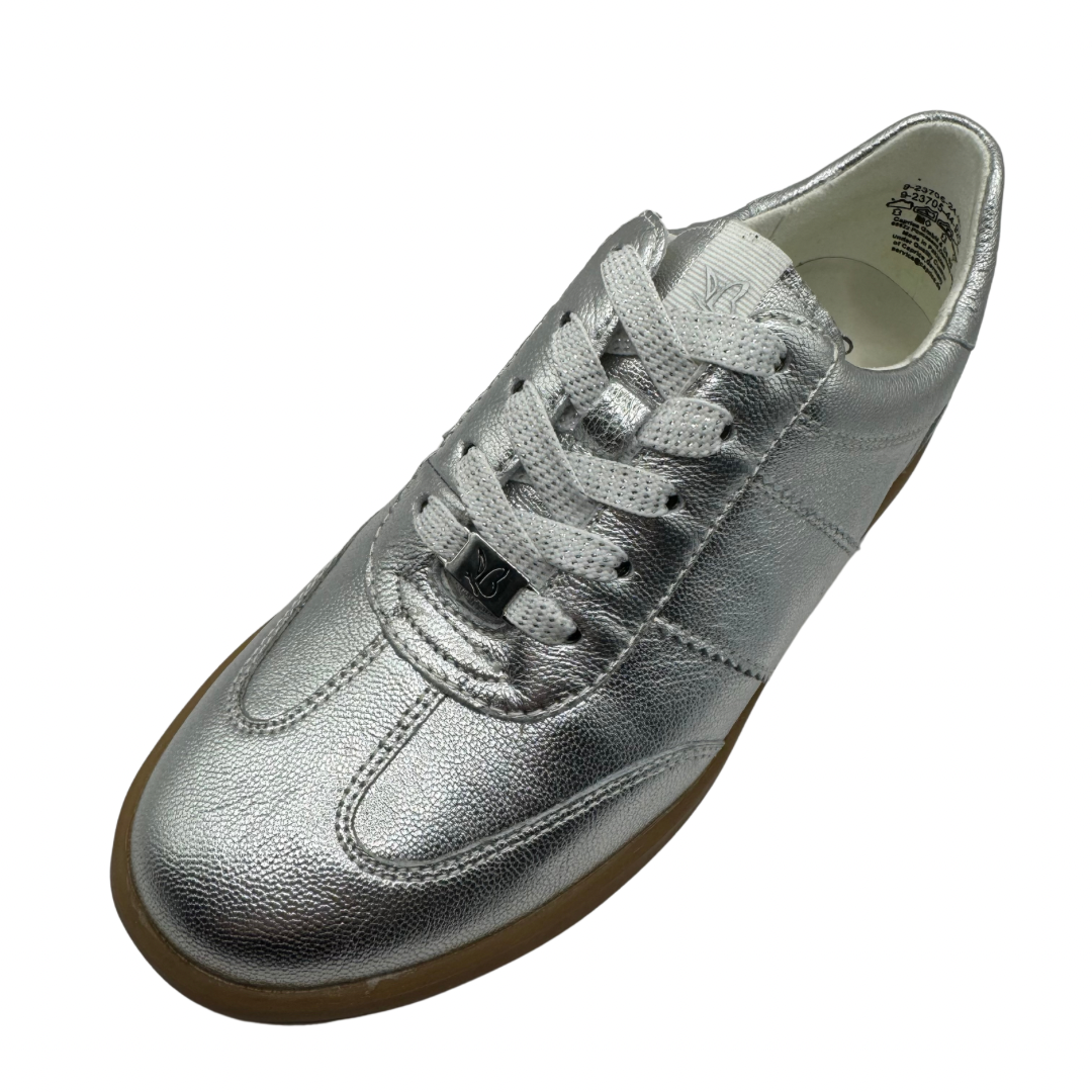 Caprice Silver Metallic Trainers