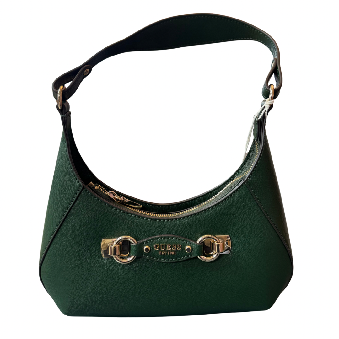 Guess Green Shoulder Bag with Gold Detail