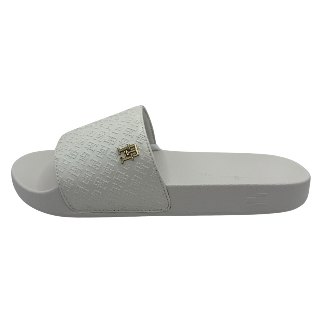 Tommy Hilfiger White Slides
