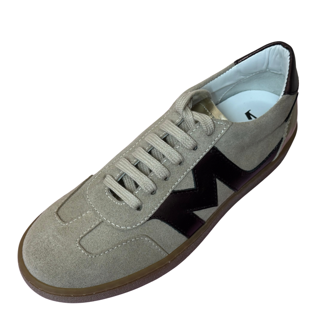 Marco Moreo Beige & Wine Trainers