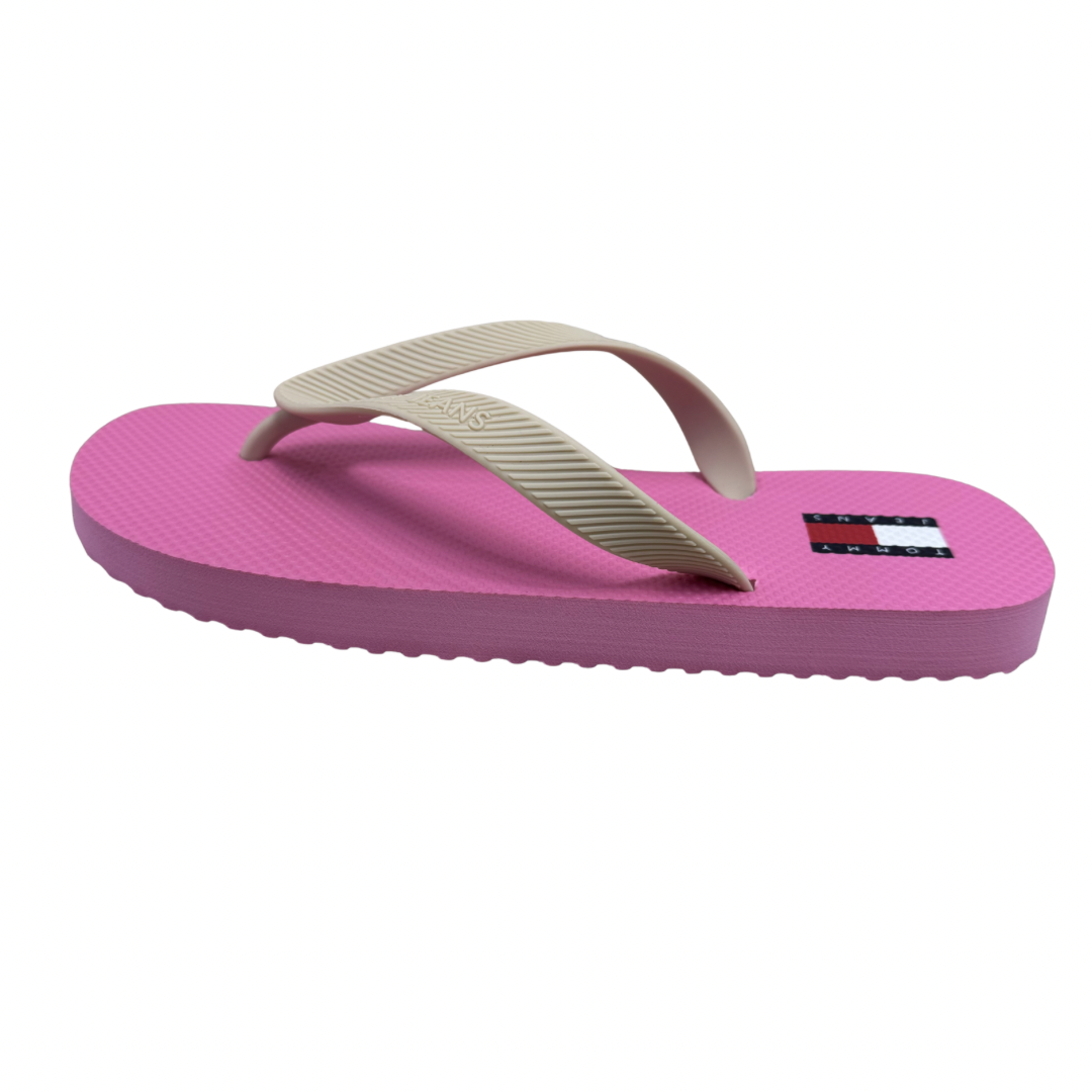 Tommy Jeans Pink Flip Flops
