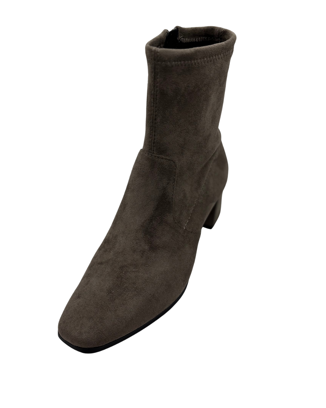 Caprice Taupe Heeled Boot