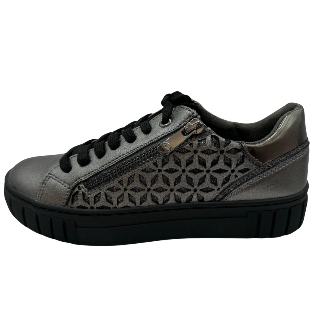 Marco Tozzi Pewter Trainers