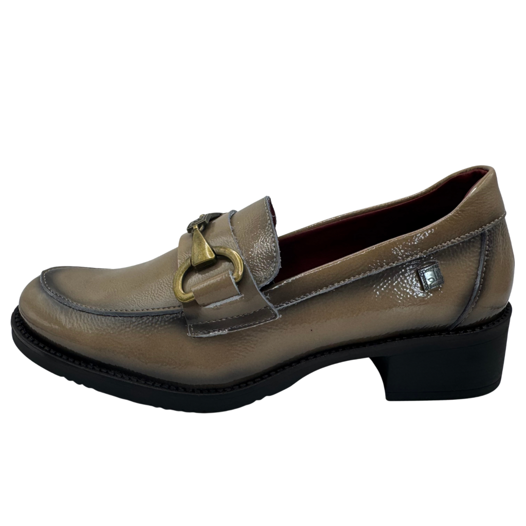 Jose Saenz Taupe Patent Loafer