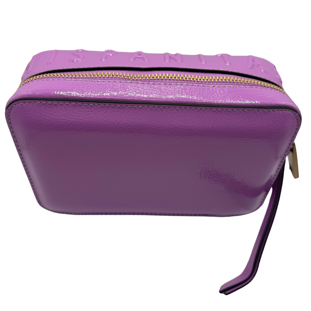Hispanitas Purple Patent Crossbody Bag