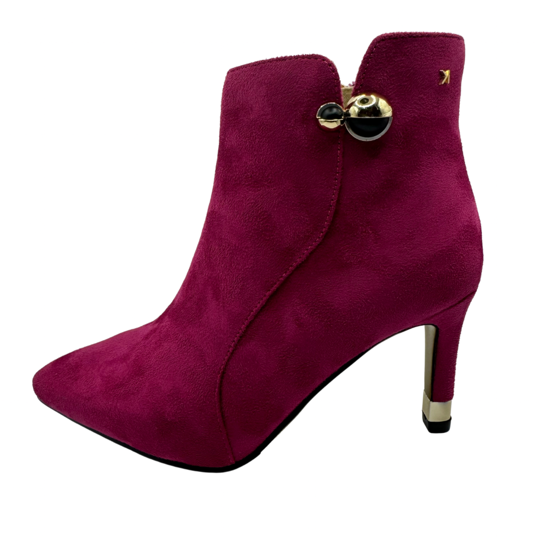 Kate Appleby Pink Suede Heeled Boots