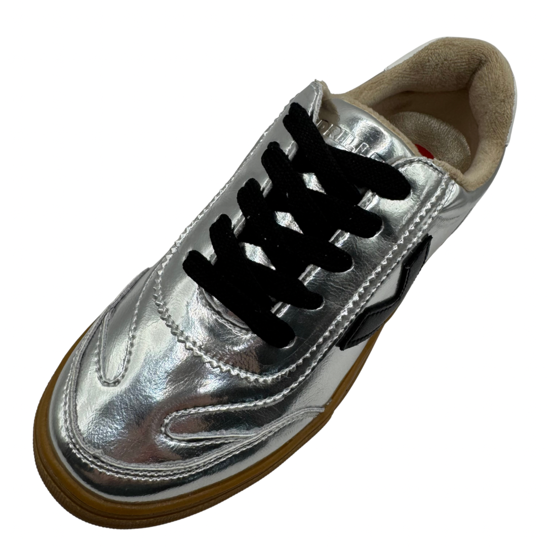 Drilleys Silver Metallic Platform Trainers