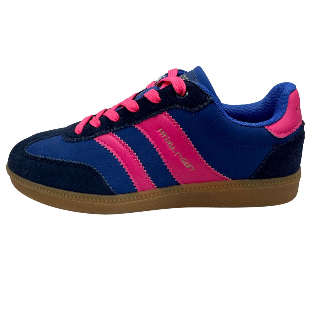Teddy Smith Navy &amp; Hot Pink Trainers