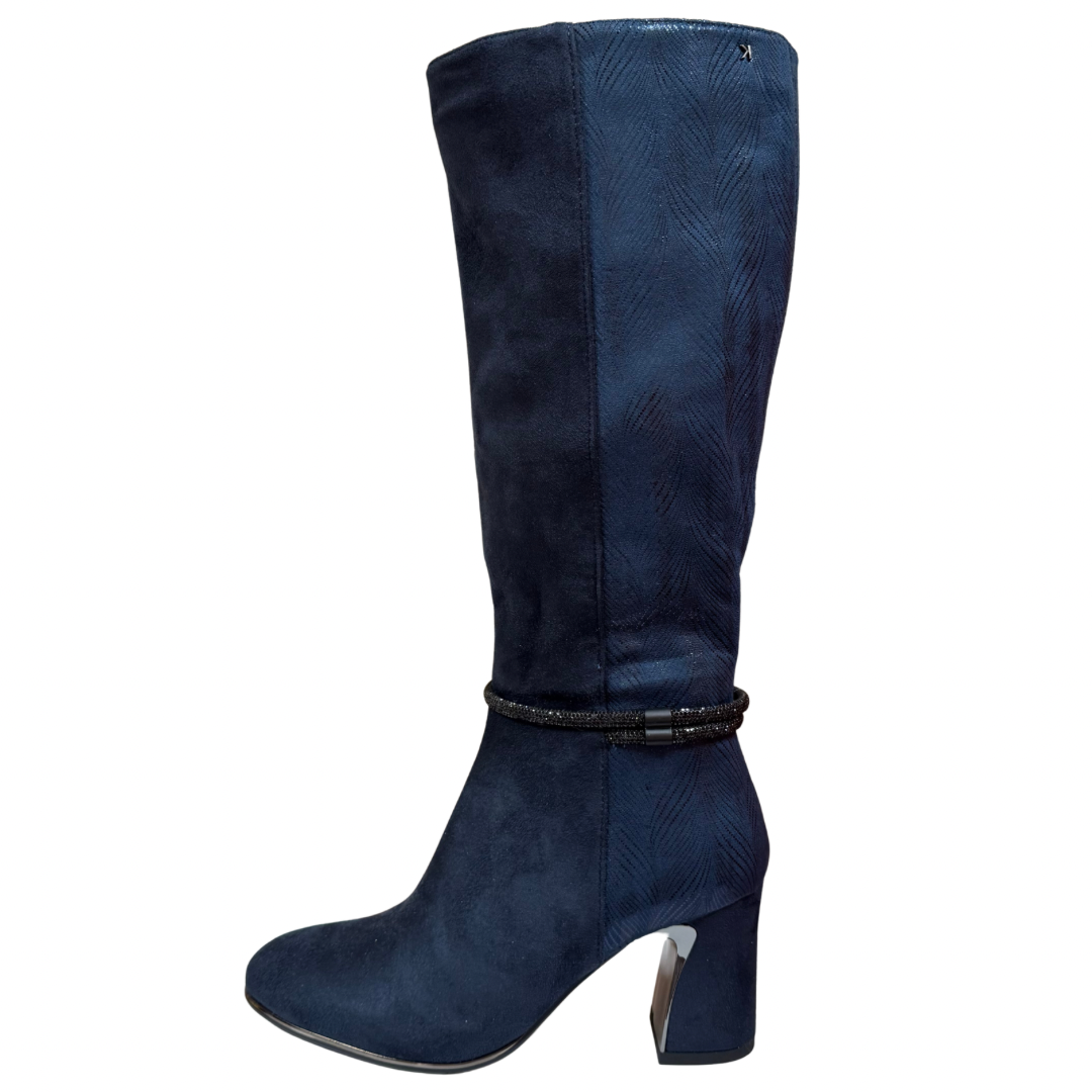 Kate Appleby Navy Heeled Long Boots