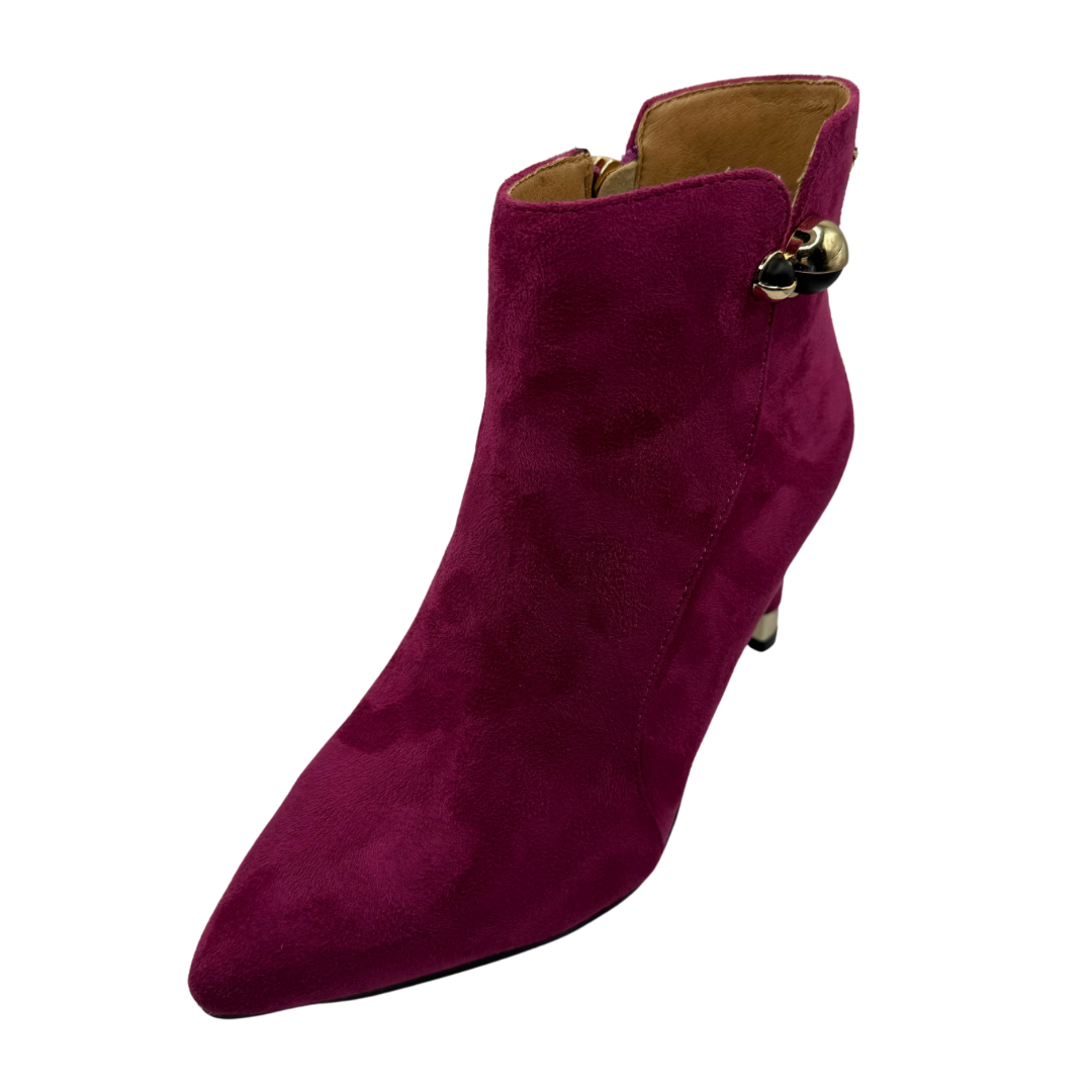 Kate Appleby Pink Suede Heeled Boots