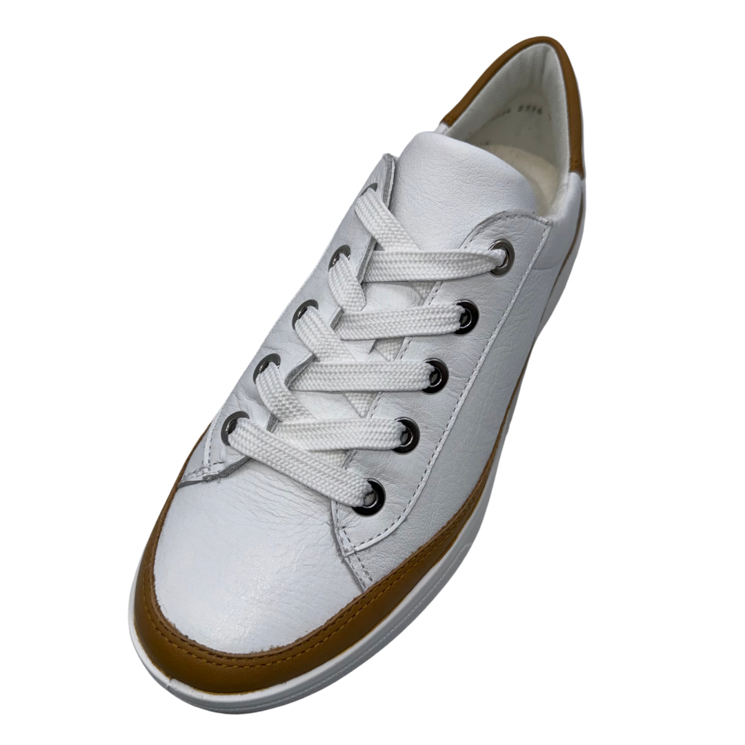 Ara Leather White Trainers