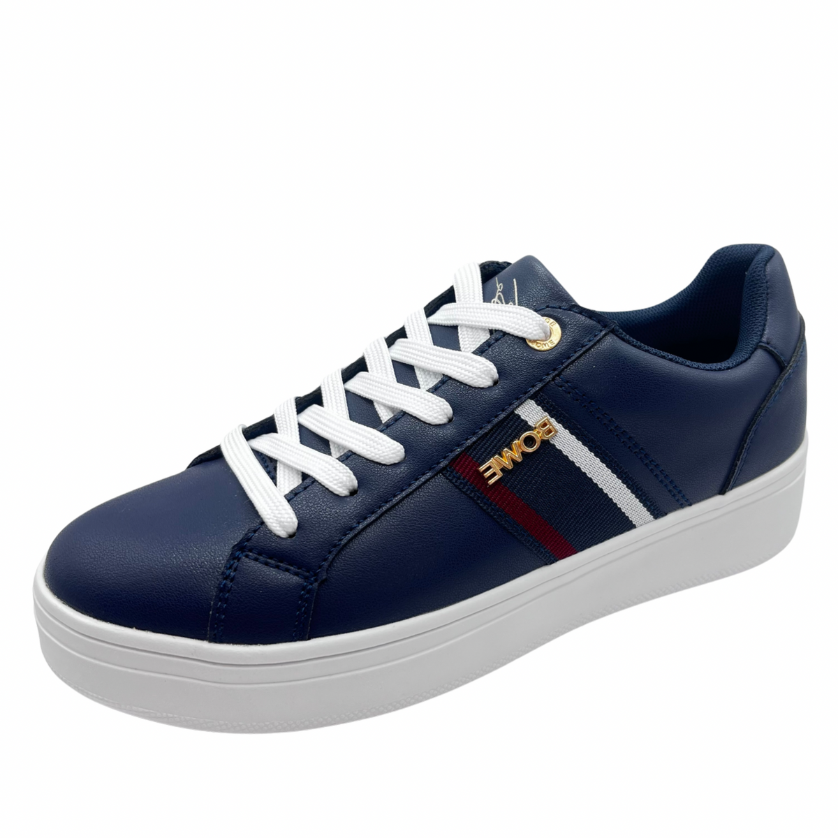 Tommy Bowe Navy Trainer With Stripe