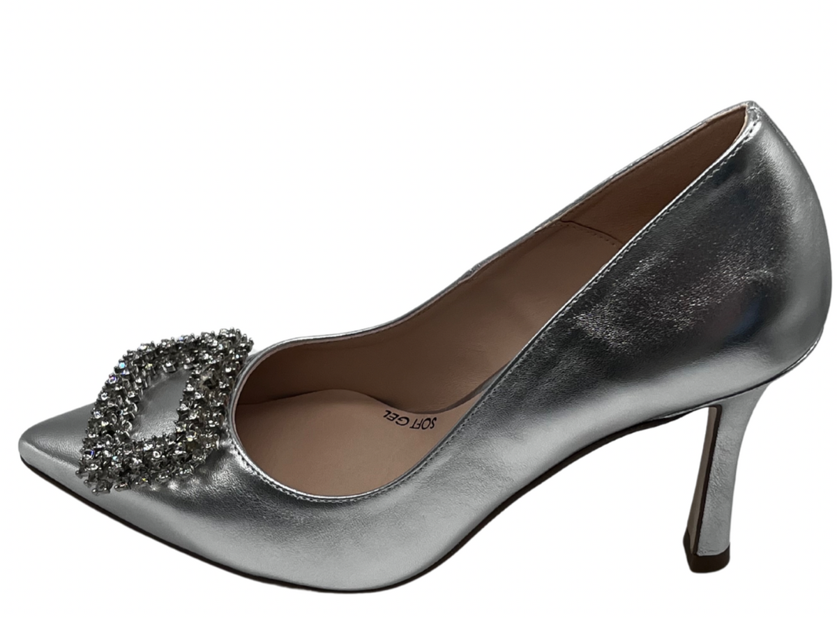 Marian Silver Heel