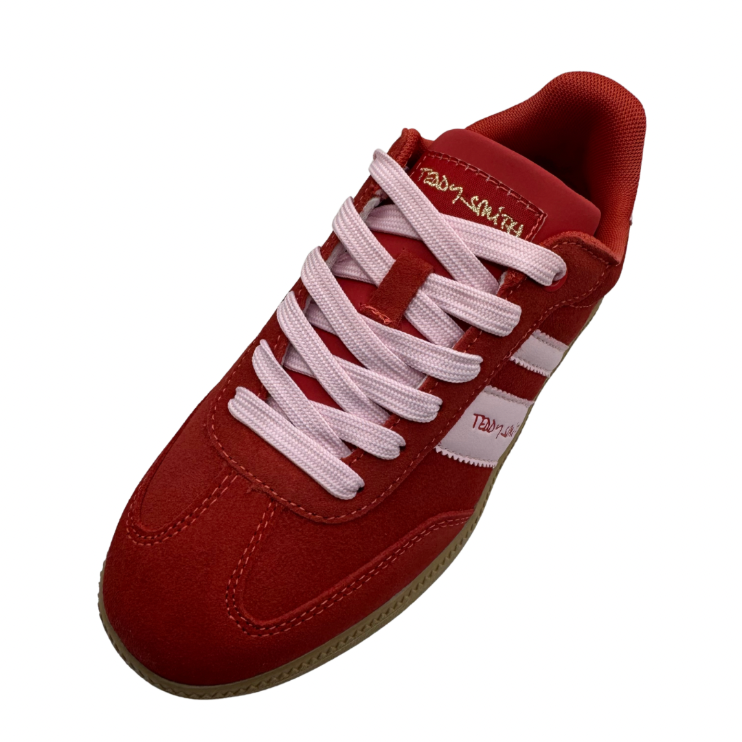 Teddy Smith Red &amp; Pink Trainers