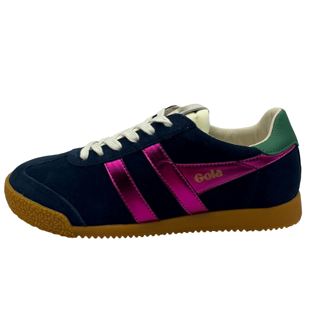 Gola Navy Trainers with Pink Detail