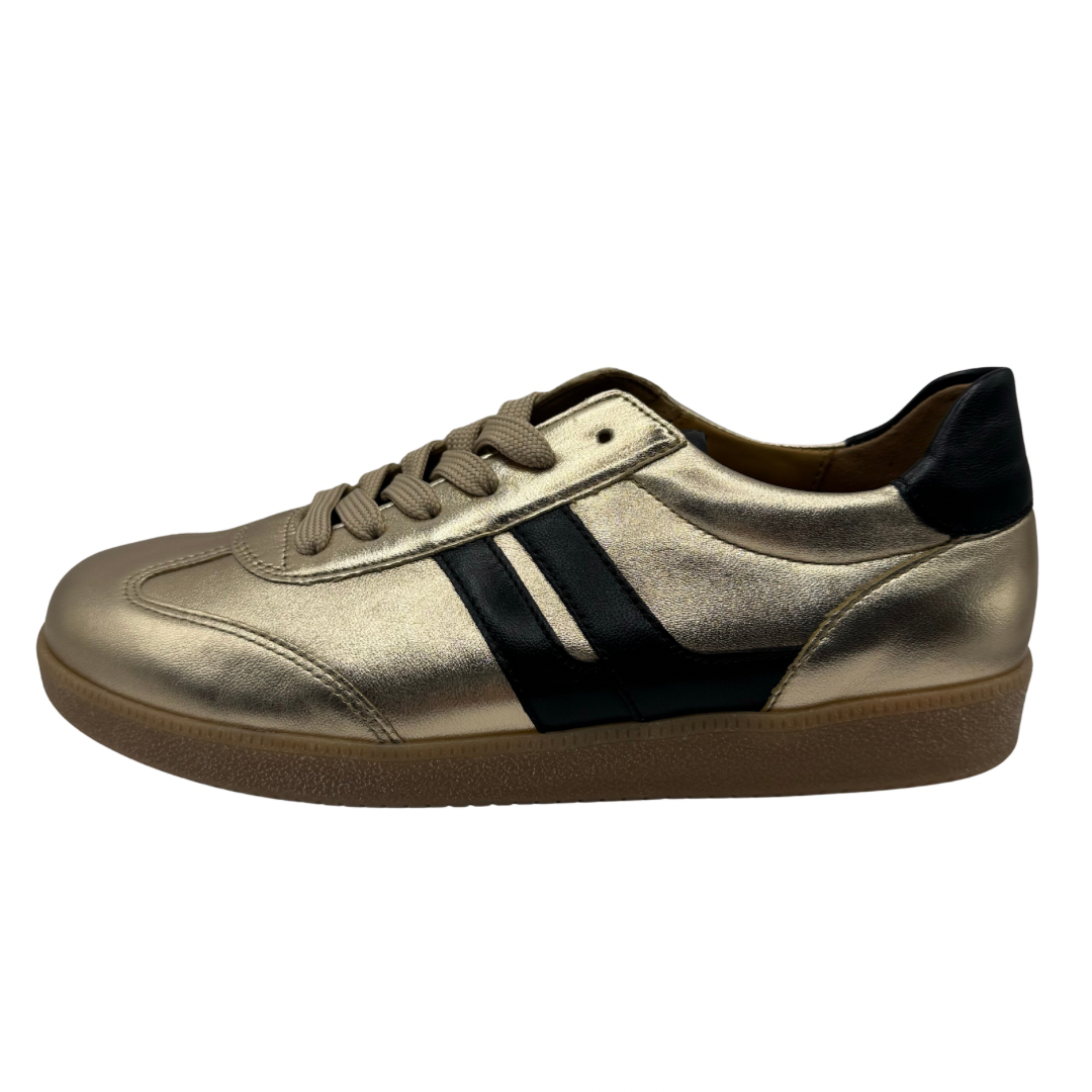 Gabor Gold &amp; Black Trainers