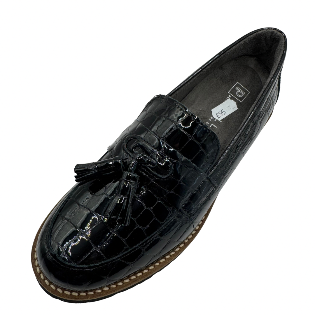 Pitillos Black Patent Loafers