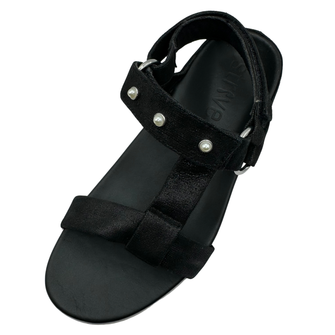 Strive Black Sparkle Sandals