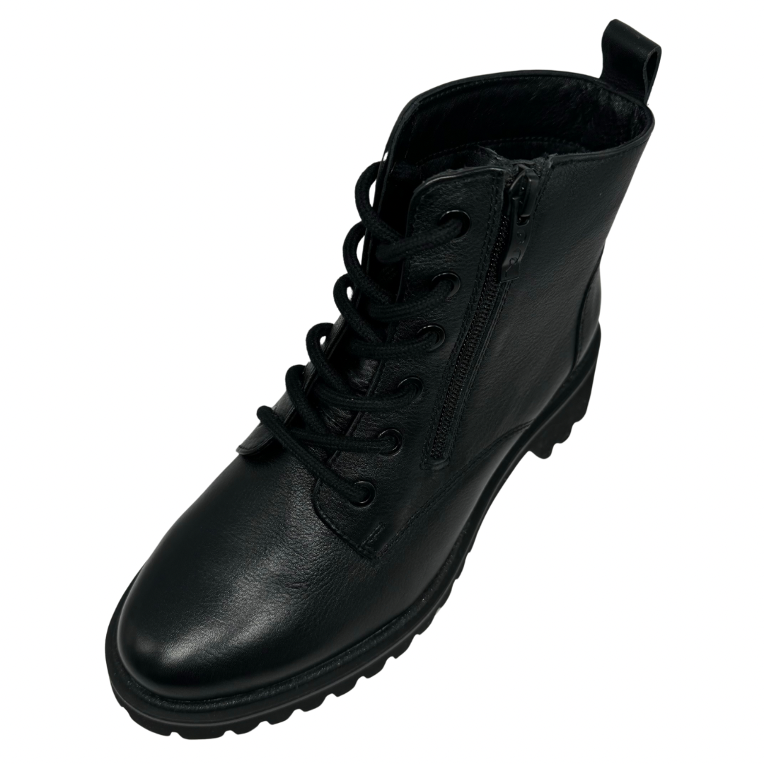 Ara Black Lace up Boots