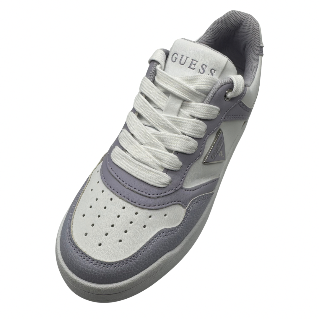 Guess White and Lavender Trainers