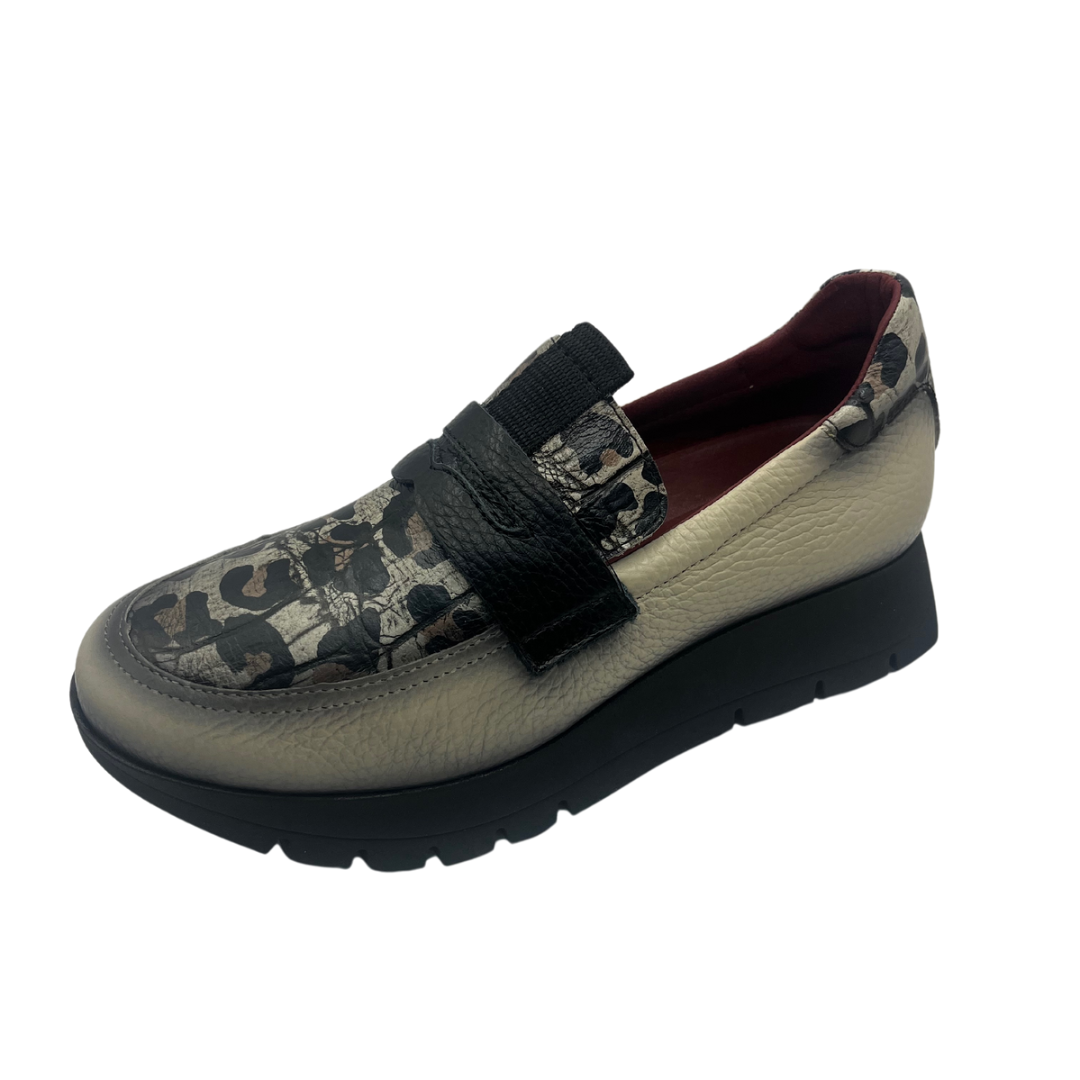 Jose Saenz Leopard Print Loafer