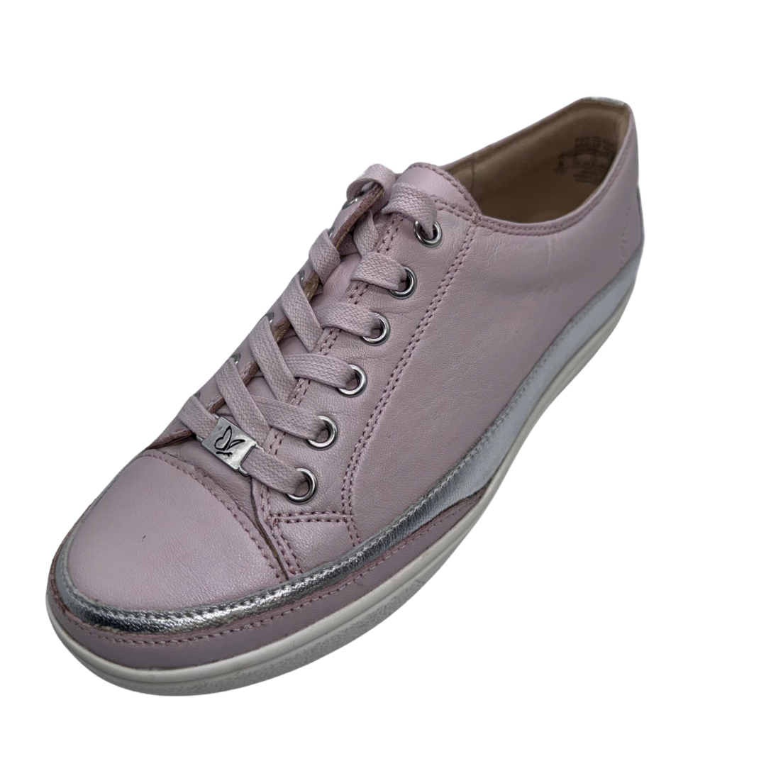 Caprice Lilac Leather Trainers