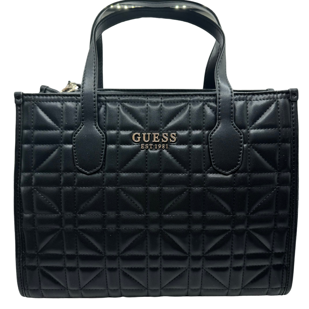 Guess Black Quilted Handbag