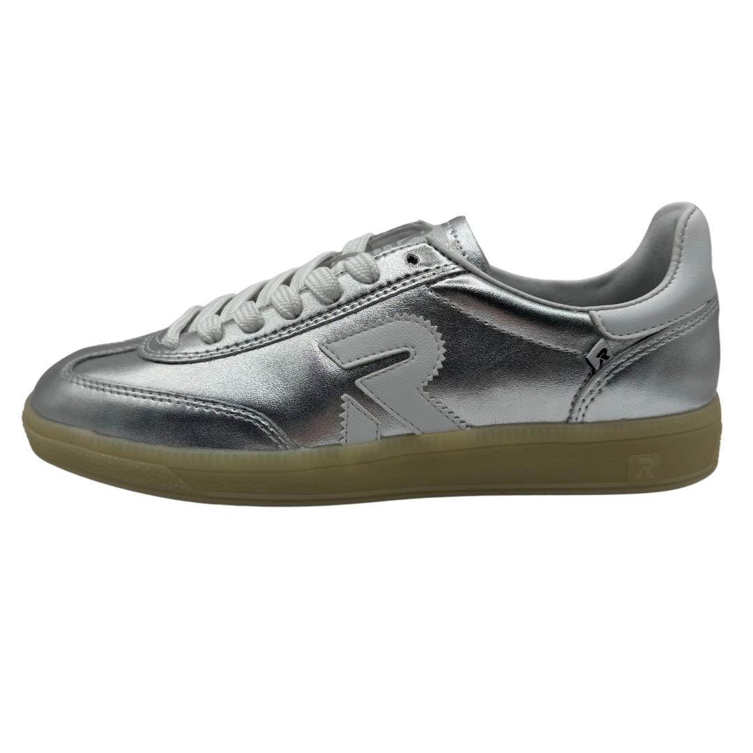 Rieker Silver Metallic Trainers