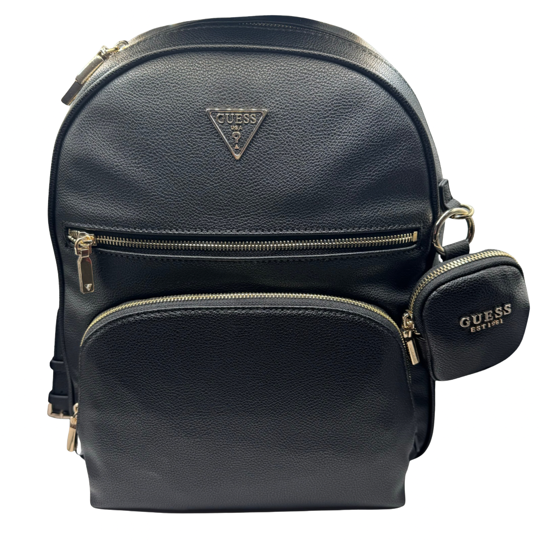 Guess Black Backpack with Coin Purse
