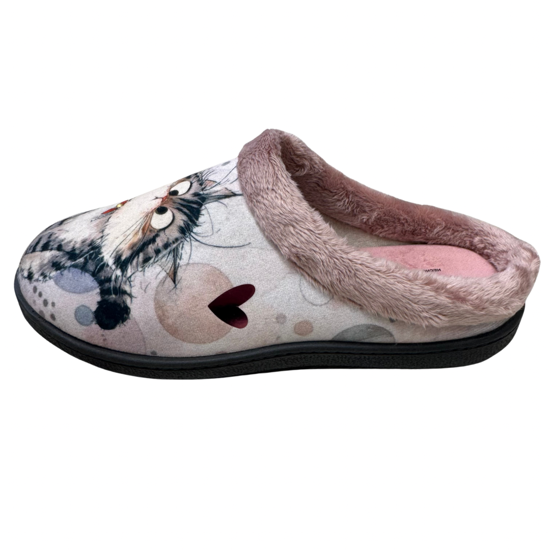 Plumaflex Cat Backless Slippers