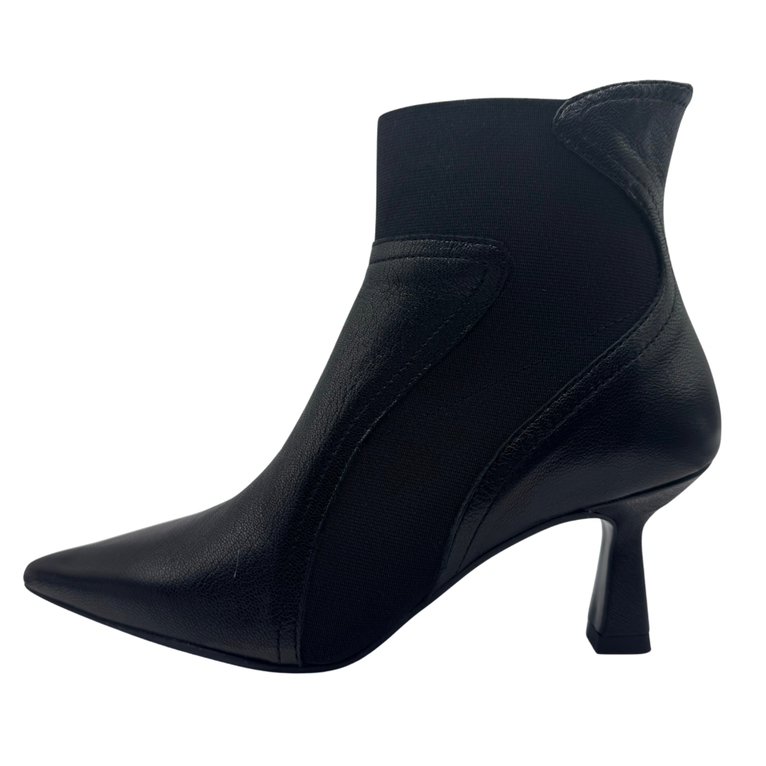 Marian Black Pointed Heeled Boots